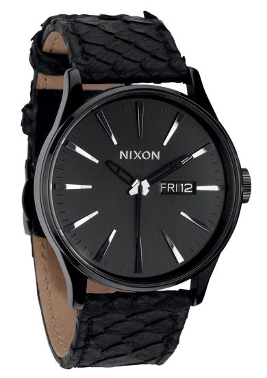 Nixon sentry leather all on sale black