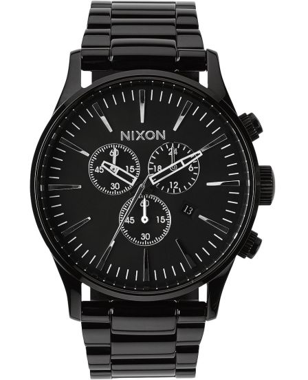 Nixon Sentry Chrono All Black A386 001 RIP