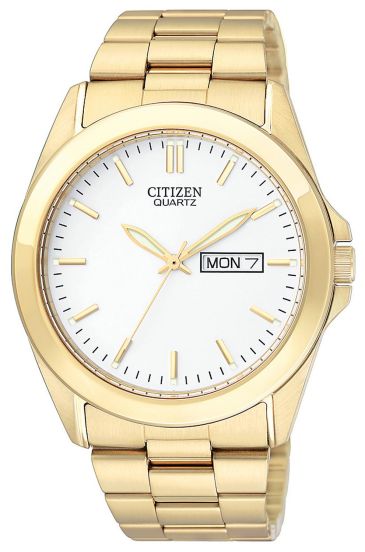 Citizen Mens Quartz Gold White BF0582 51A LQ RIP