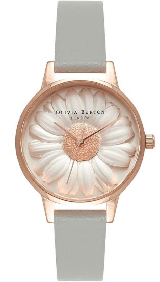 Olivia Burton 3D Daisy Grey & Rose Gold OB15EG50