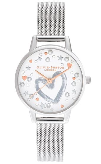 Olivia Burton You Have My Heart Rose Gold Silver OB16LH12