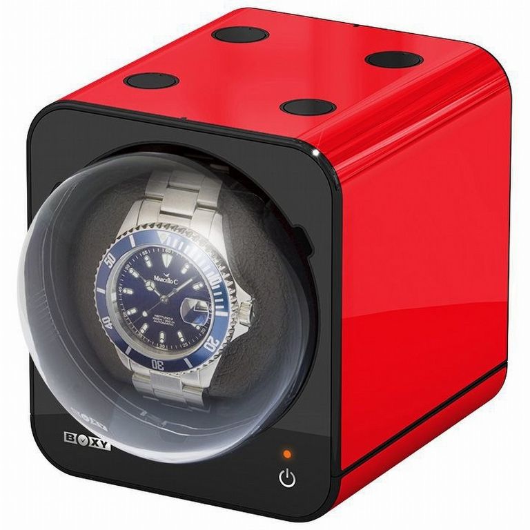 Beco Boxy Fancy Brick Watch Winder Red 309397