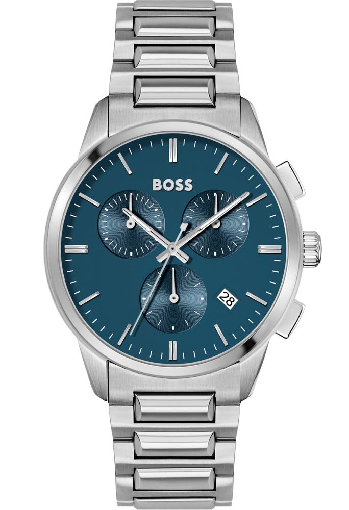 Boss best sale silver watch