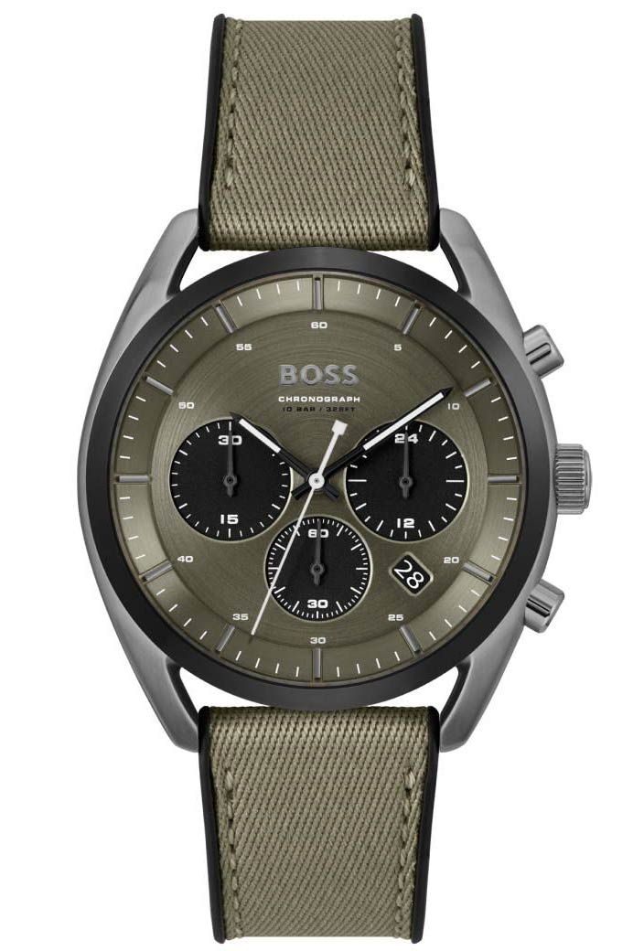 Boss hot sale leather watch