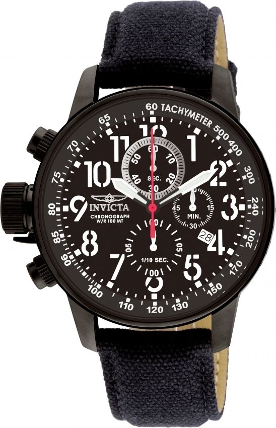 Invicta hotsell chronograph black