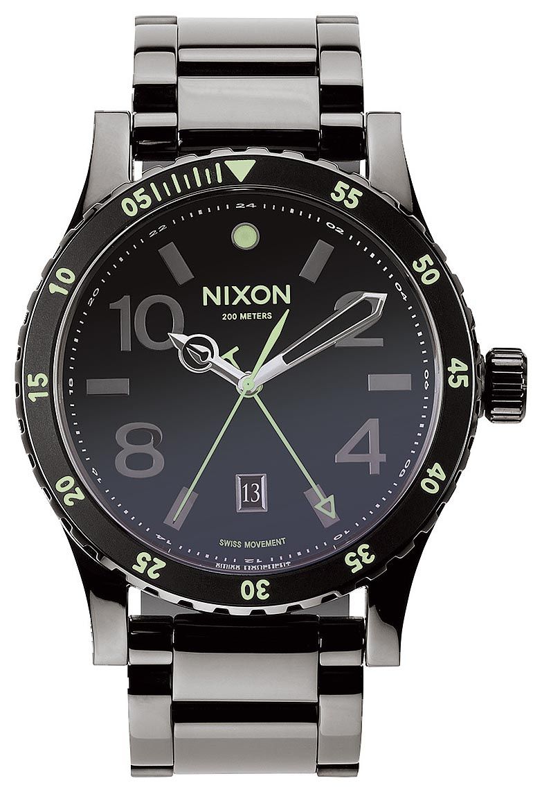 Nixon Diplomat SS Polished Gunmetal / Lum A277-1885