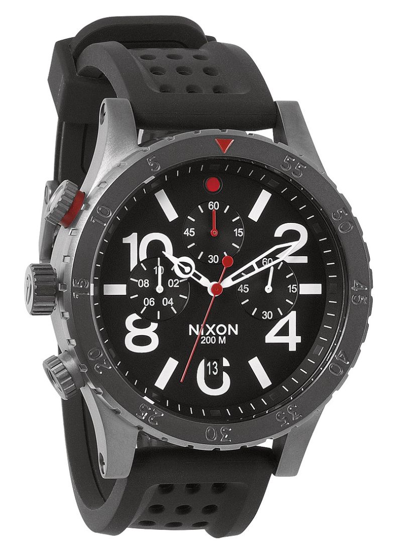 Nixon 48-20 Chrono P Gunmetal/Black/Red A278-1426