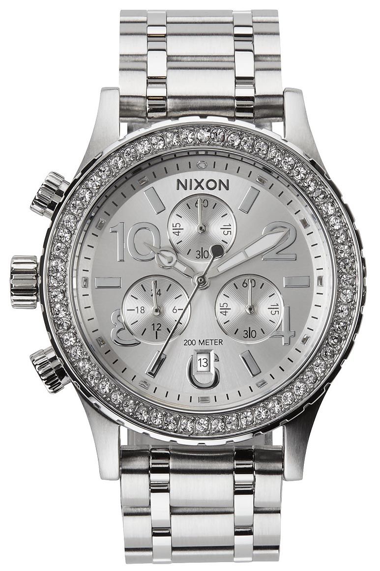 Nixon 38-20 Chrono All Silver Crystal A404-1874