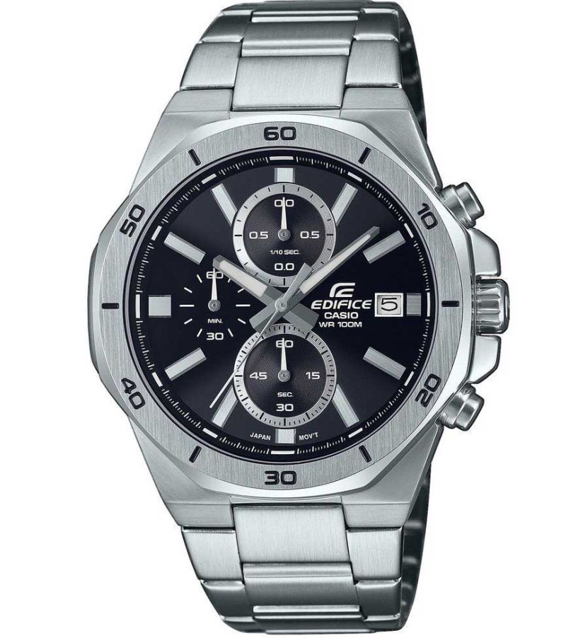 Casio edifice men's ip shop stainless steel grey bracelet watch