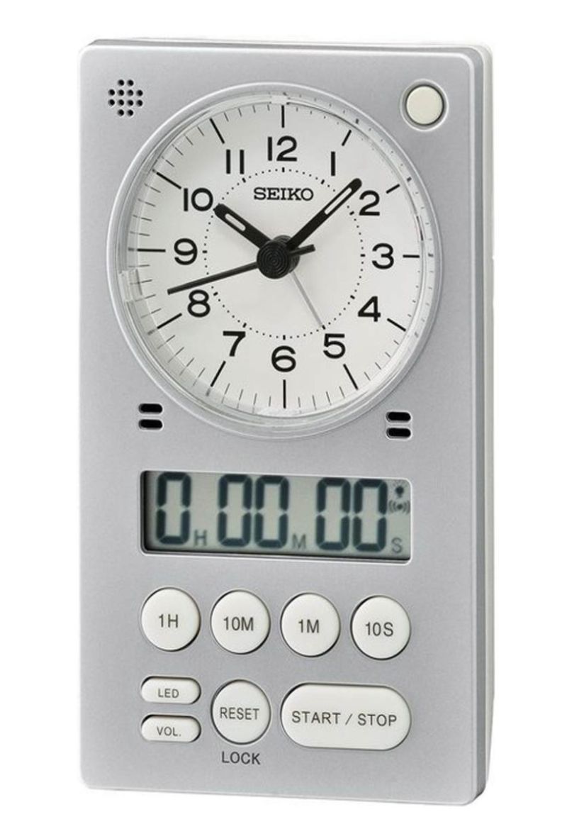 Seiko digital desk discount clock