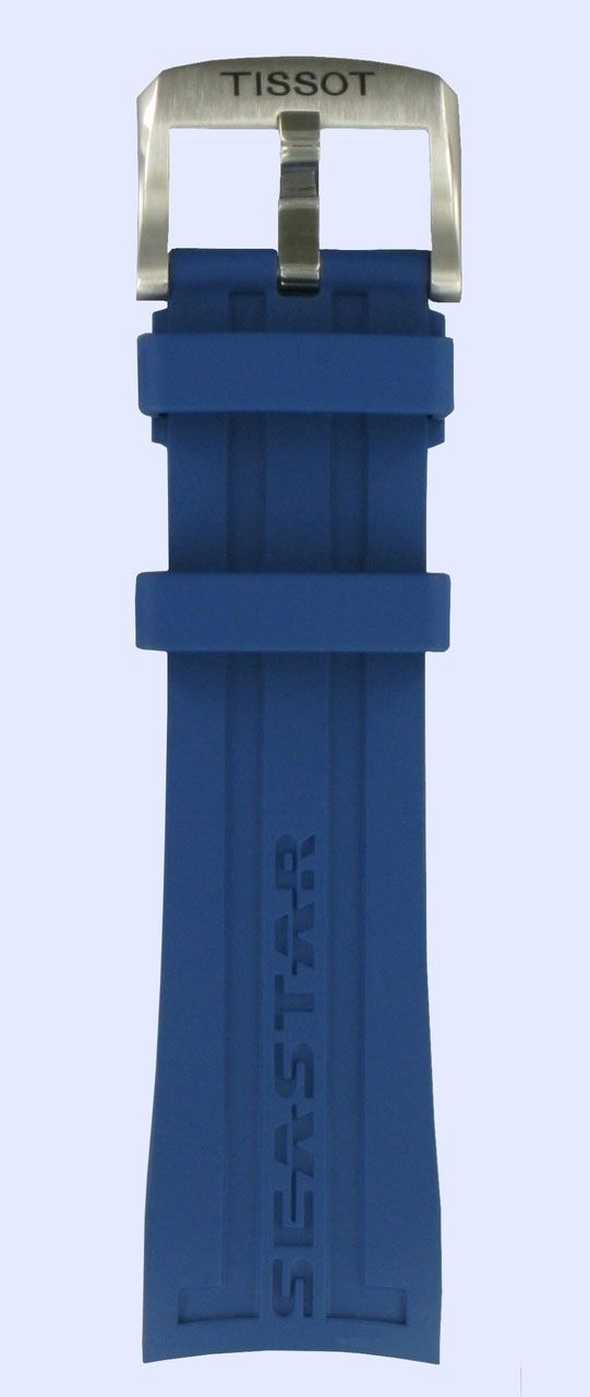 Tissot seastar blue online rubber strap