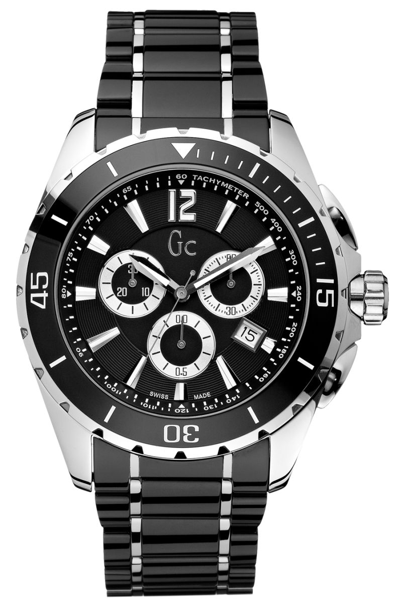 Gc By Guess Guess Collection GC-3 Aquasport Silver Dial Black and Rose Gold  Men's Watch X79003G1S 091661399824 - GC by Guess, Gc-3 Aquasport - Jomashop