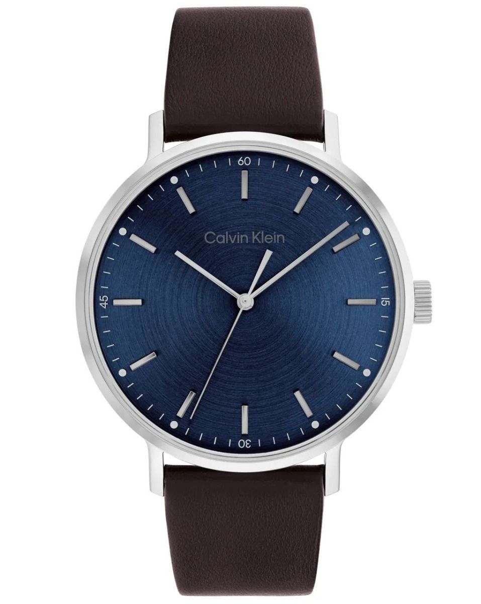 Calvin Klein Two-Tone IP Watch With Blue Dial (Model:, 41% OFF