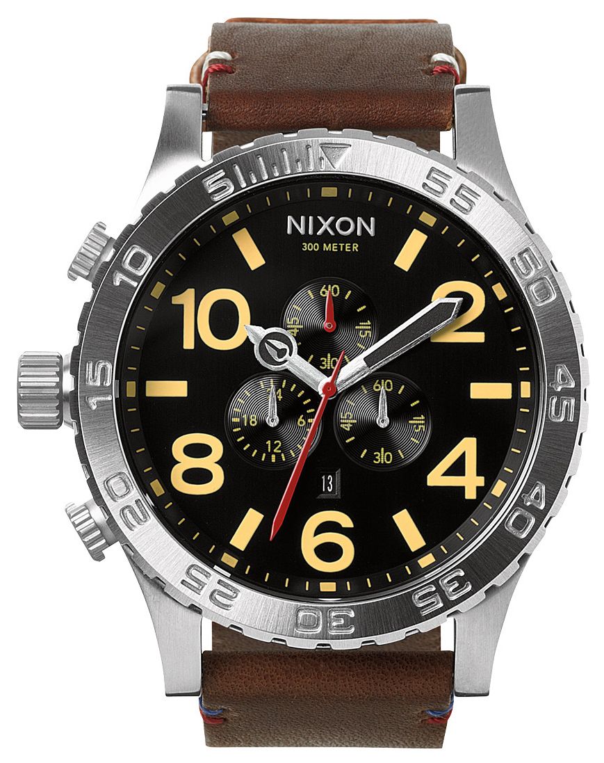 Nixon 51-30 Chrono Leather Black/Brown A124-019 - RIP