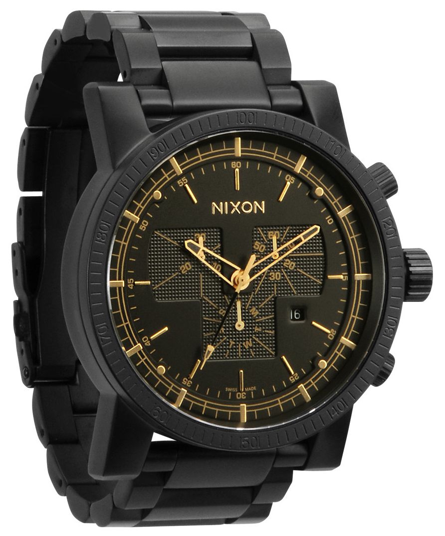 Nixon Magnacon SS Matte Black Gold A154 1041 RIP