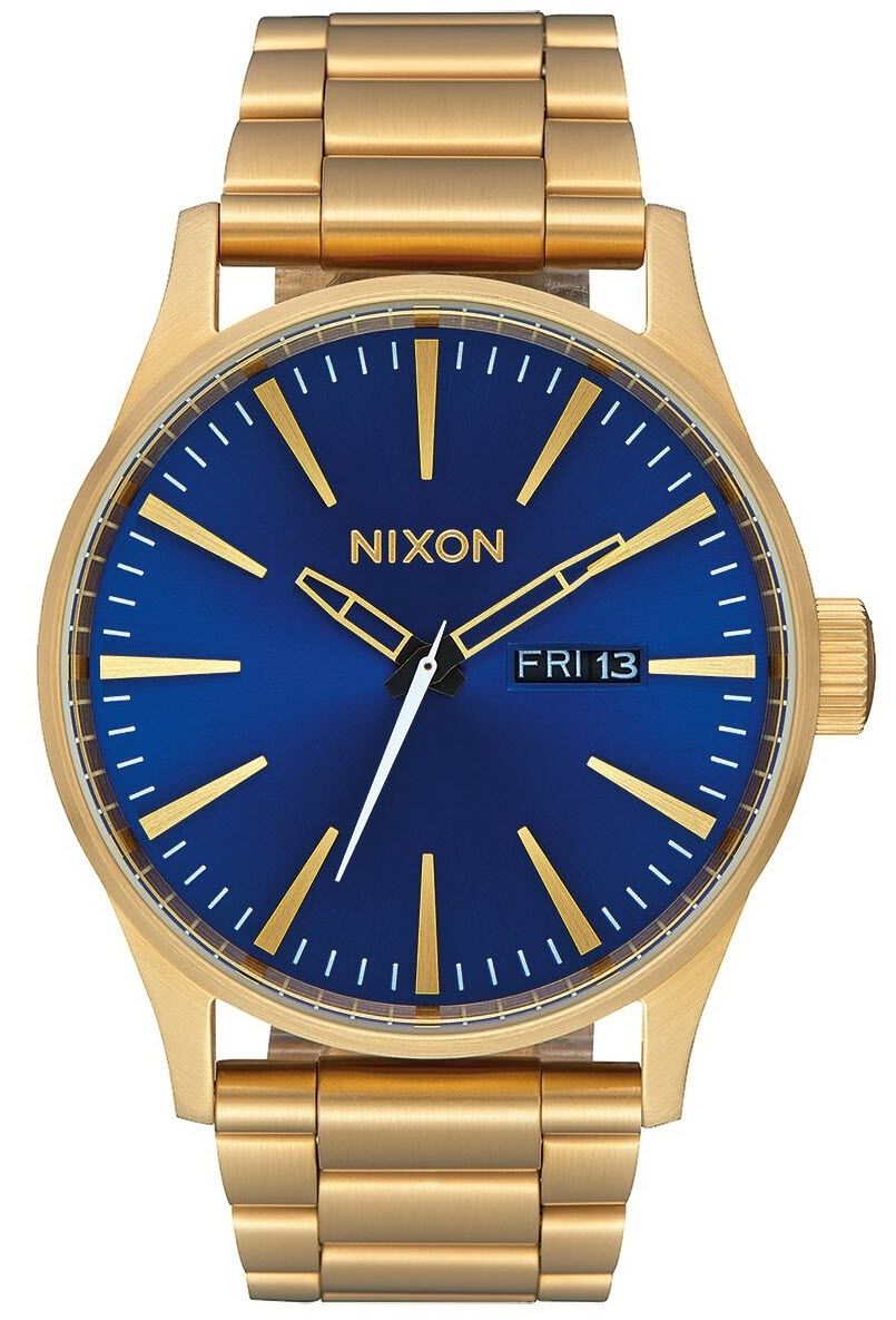 Nixon gold shop watch sentry ss