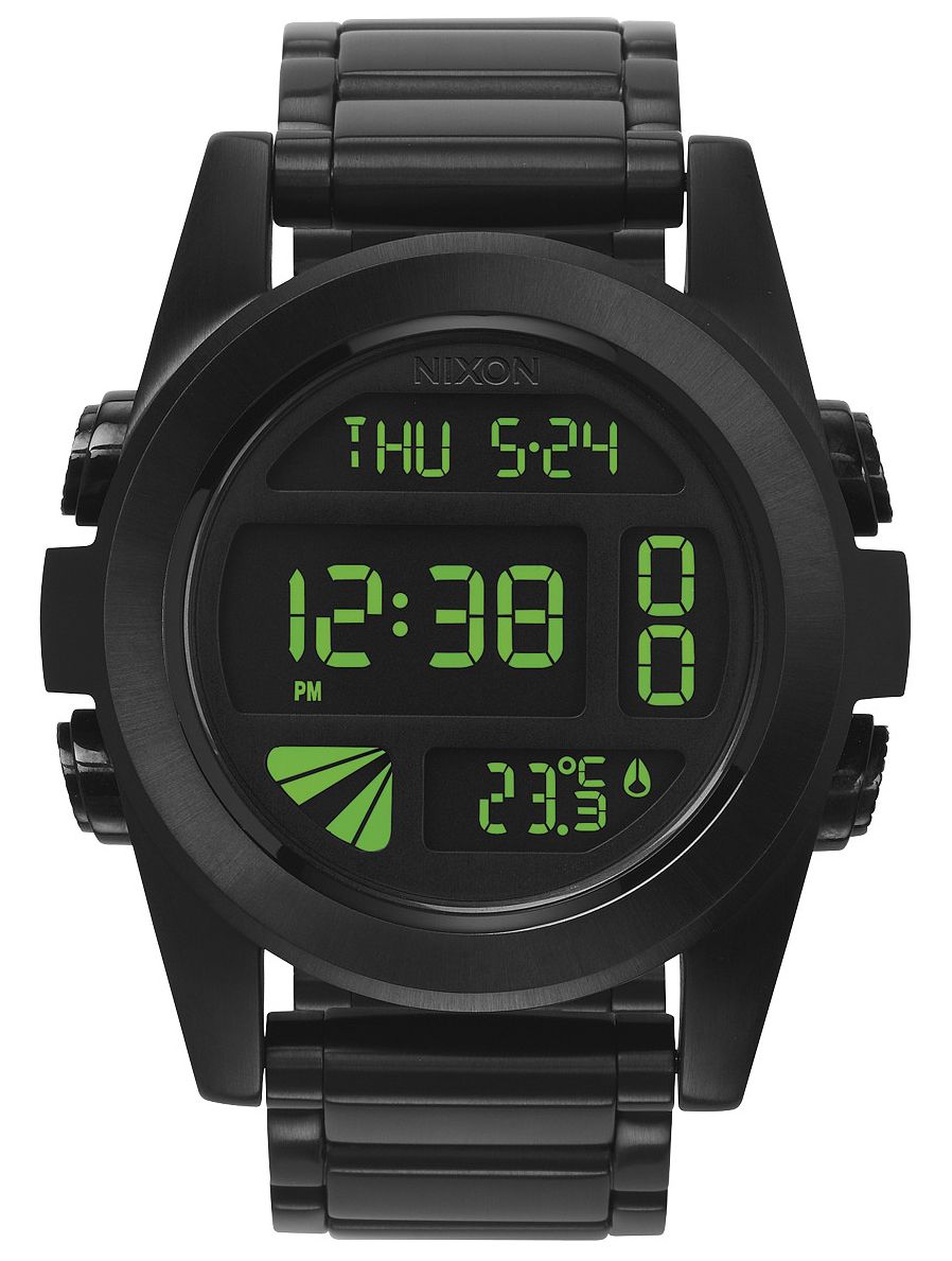 Nixon Unit SS All Black/Green A360-032 - RIP