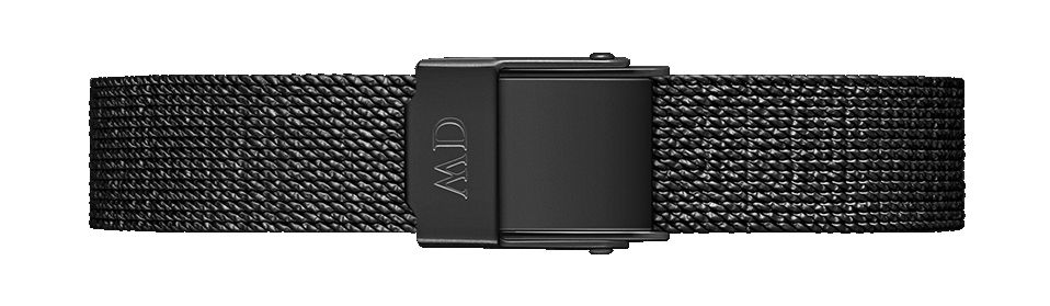 Daniel Wellington Wristband Quadro Petite Pressed Ashfield Black 10mm