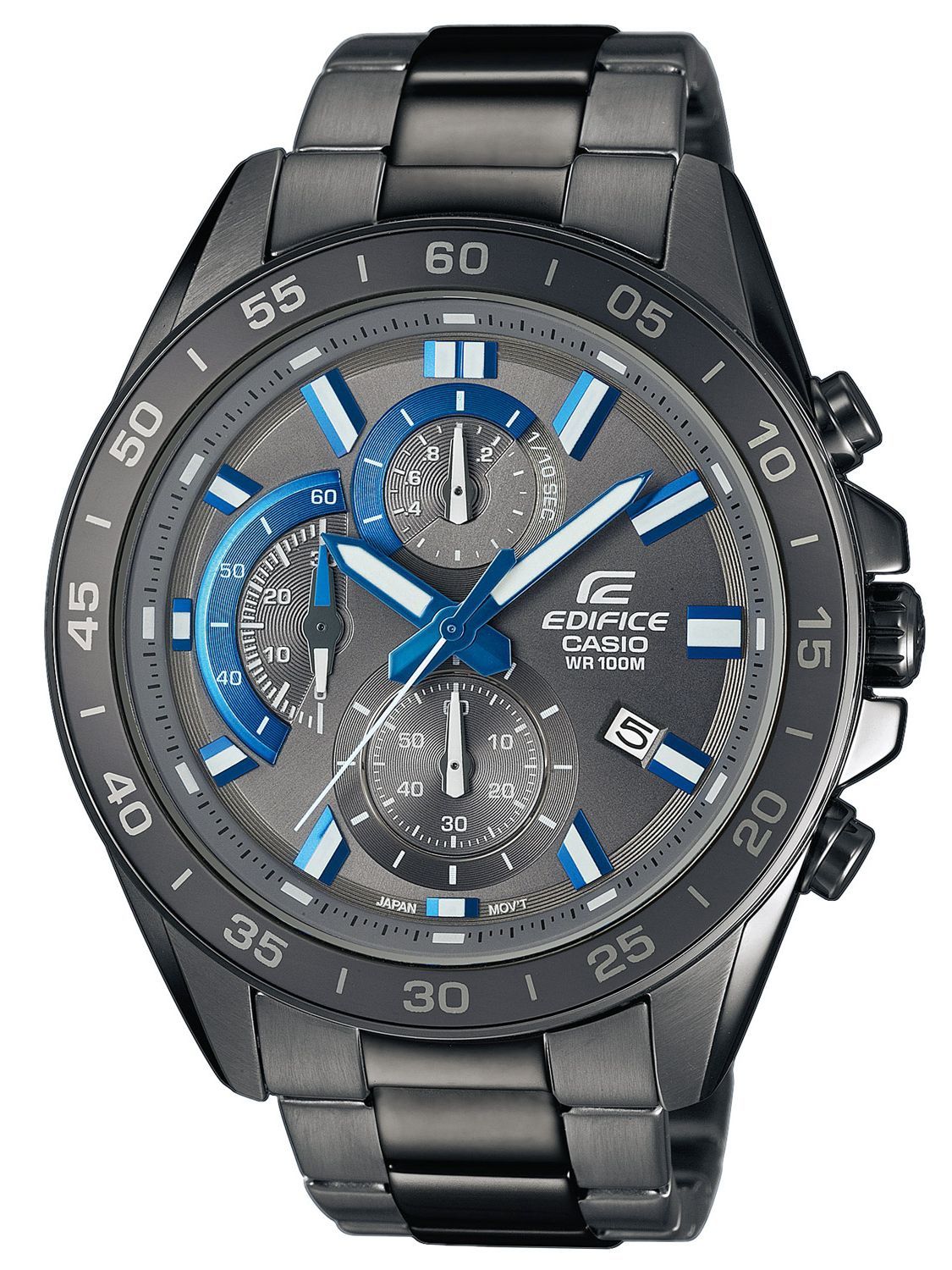 edifice gunmetal watch