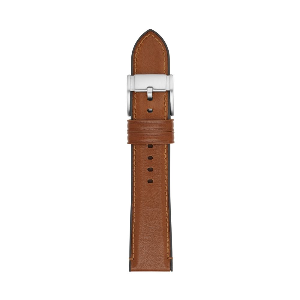 Fossil 22mm Brown Leather Watch Strap S221300 RIP