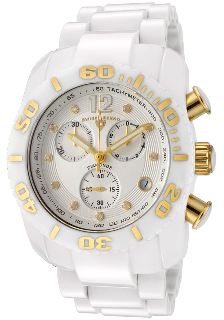 swiss legend commander diamond ceramic watch