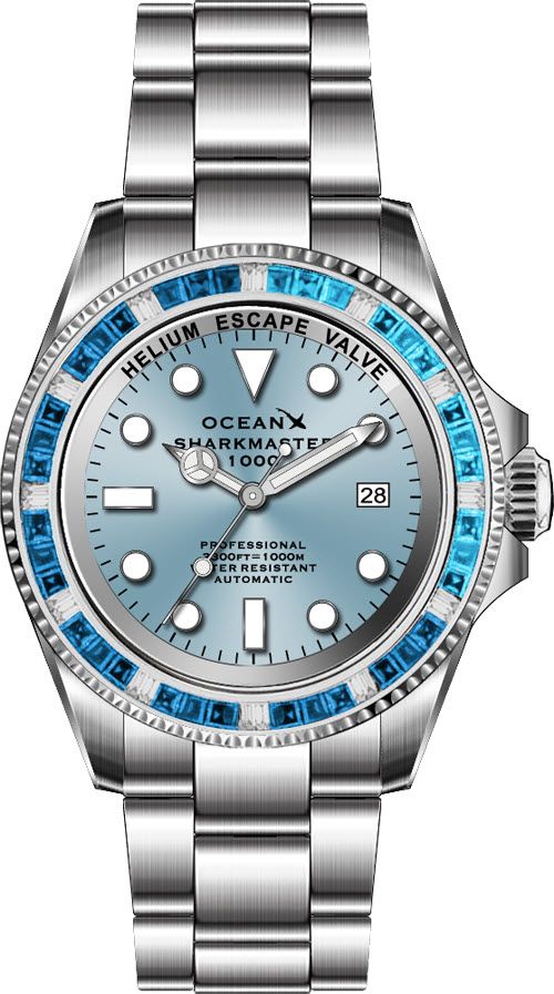 NEW OceanX Sharkmaster 1000 Meteorite 44mm Limited Edition Watch SMS1011M  B&P | eBay