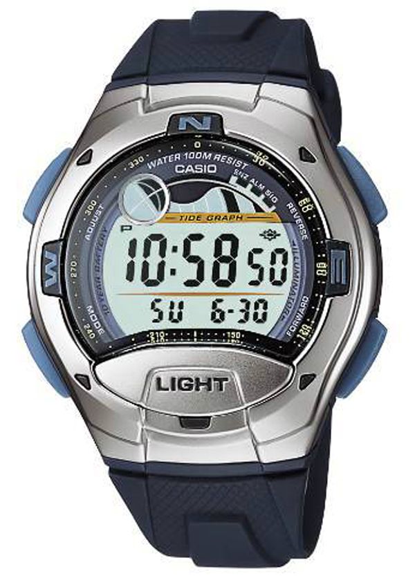 Casio Classic W 753 2AVEF Yatch Timer Tide Graph