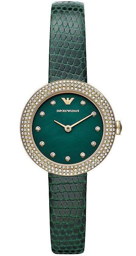 emporio armani green watch