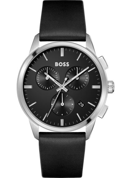Hugo Boss Allure Chronograph Leather Strap Watch