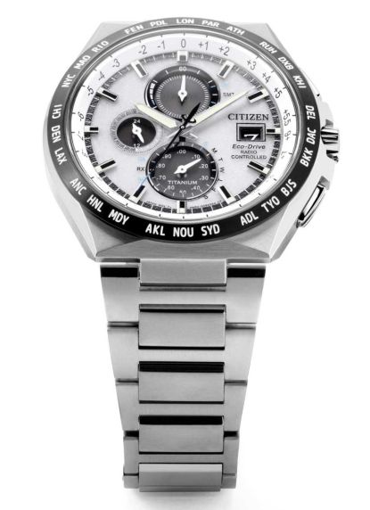 Citizen Super Titanium Eco-Drive radio-controlled chronograph | World time and sapphire crystal | AT8238-84A